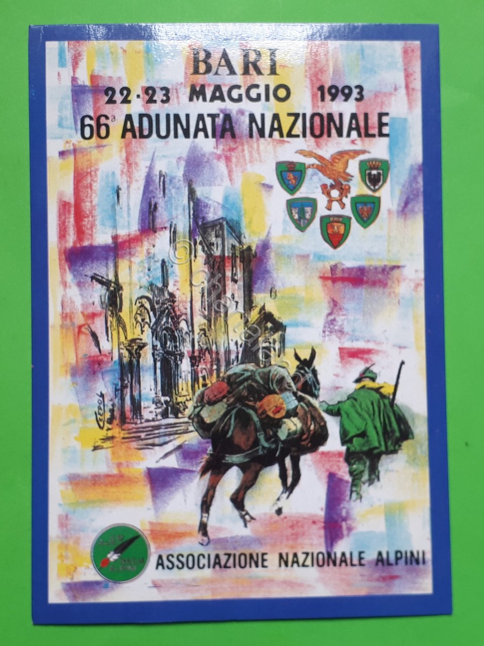 Cartolina - Bari - Associazione Nazionale Alpini - 1993 | Immagine principale