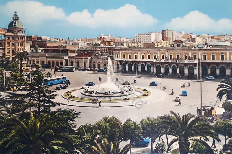 Cartolina - Bari - Stazione Centrale - 1959