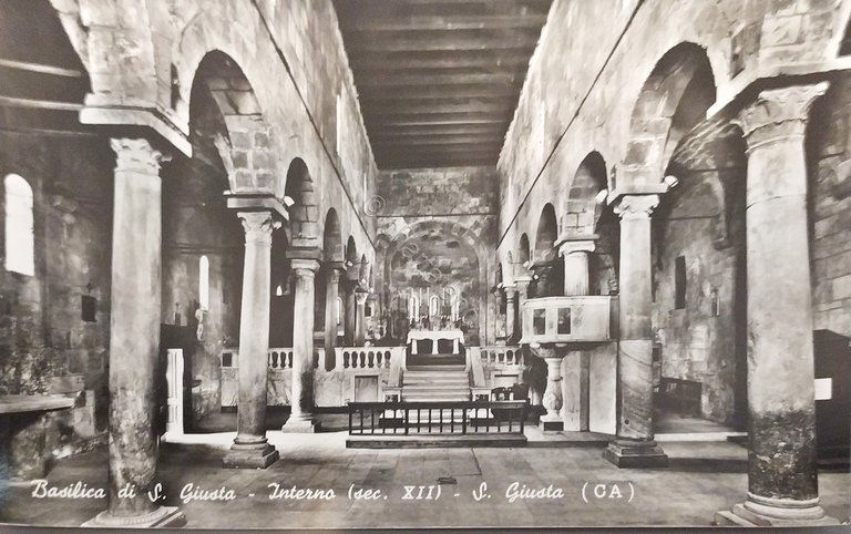 Cartolina - Basilica di S. Giusta - Interno - S. …