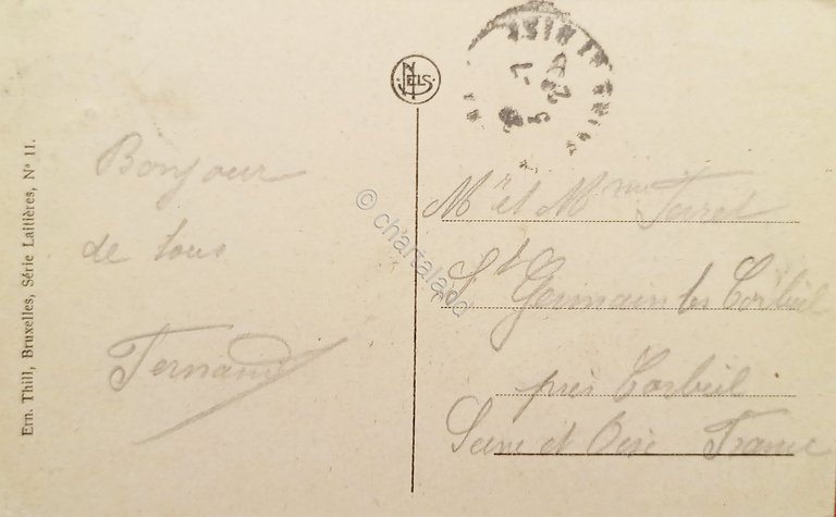 Cartolina - Belgio - Bruxelles - Laitjere Flamande - 1907