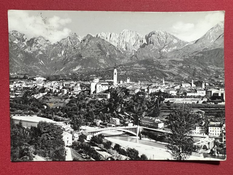 Cartolina - Belluno con Prealpi e Ponte della Vittoria sul …