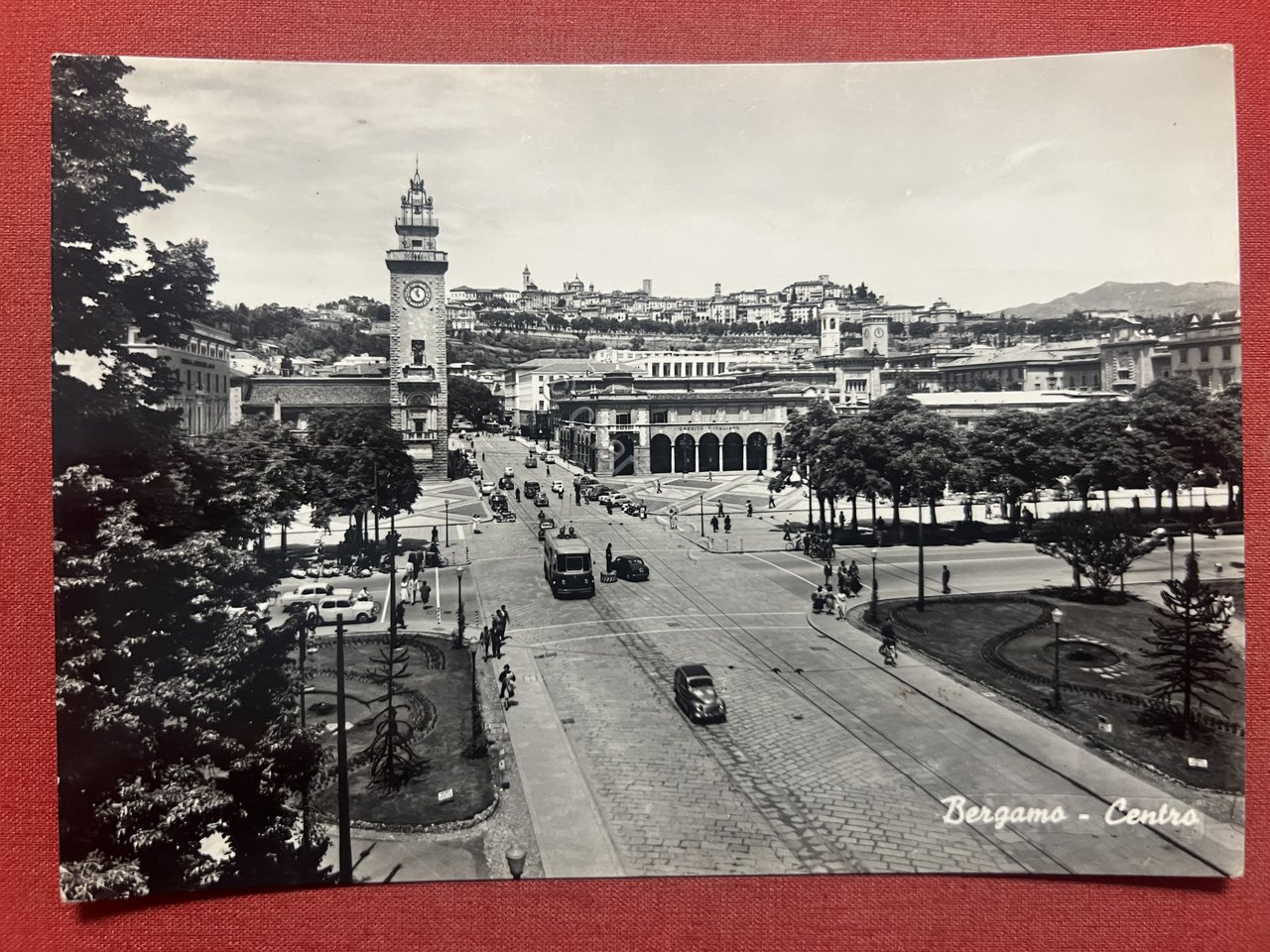 Cartolina - Bergamo - Centro - 1958