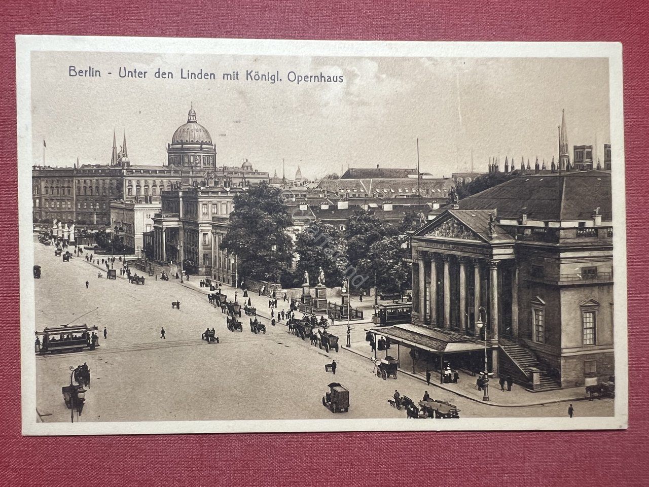 Cartolina - Berlin - Unter den Linden mit Königl. Opernhaus … | Immagine principale
