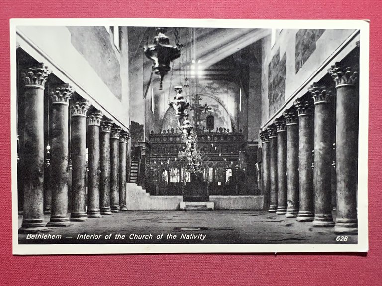 Cartolina - Bethlehem - Interior of the Church of the …