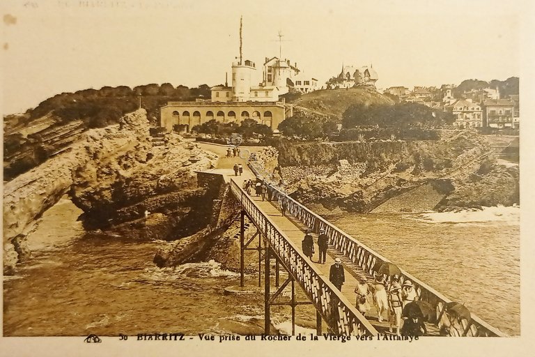 Cartolina - Biarritz - Vue prise du Rocher de la …