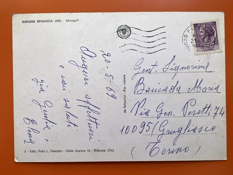 Cartolina - Bibione Spiaggia ( Venezia ) - Minigolf - …