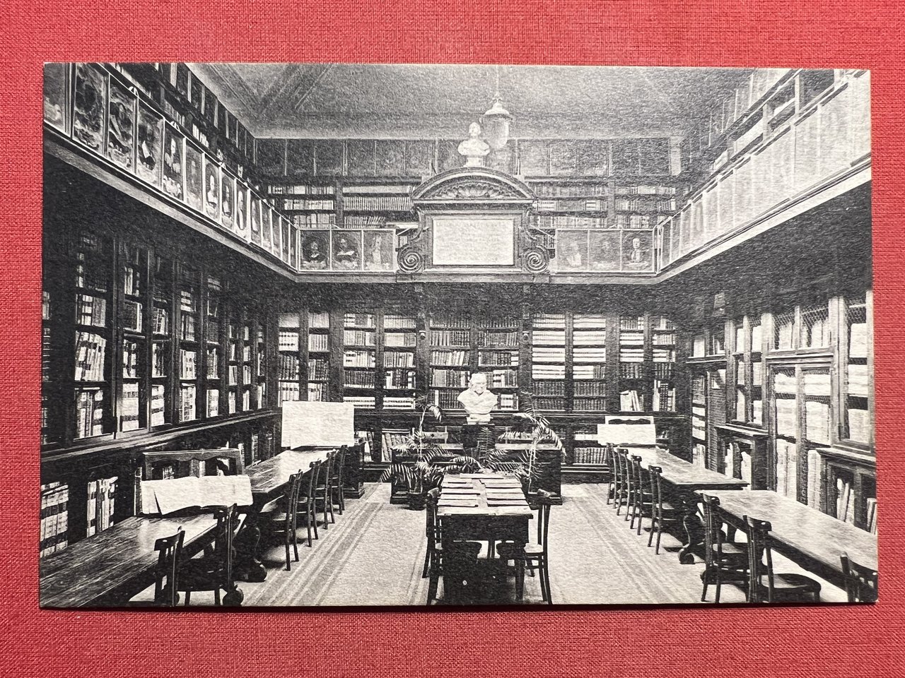 Cartolina - Biblioteca Romana Sarti - Sala di Lettura - …