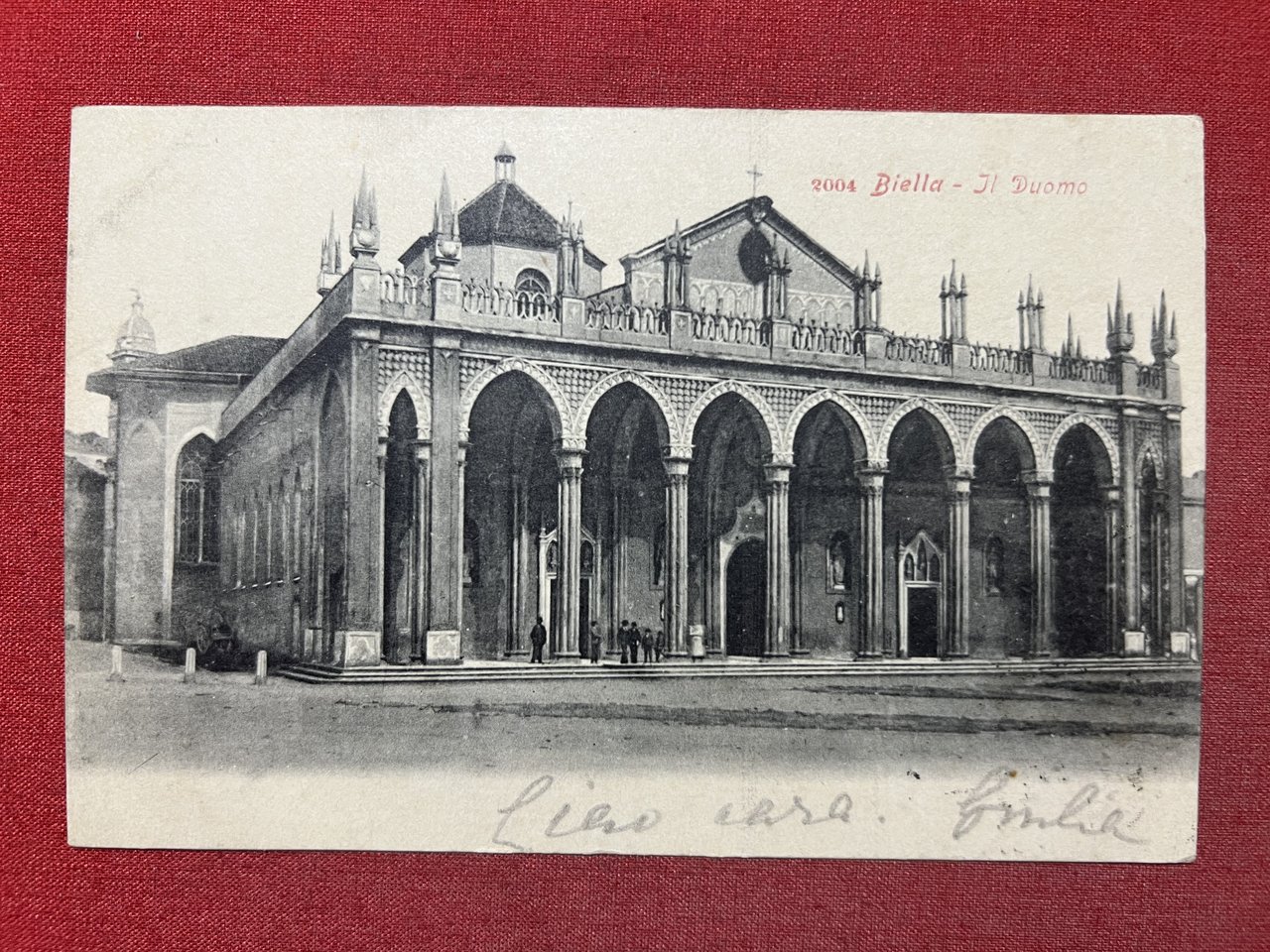 Cartolina - Biella - Il Duomo - 1904 | Immagine principale