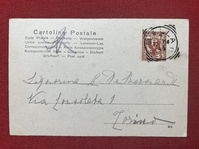 Cartolina - Biella - Il Duomo - 1904 | Immagine Gallery 2