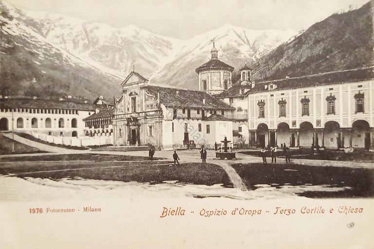 Cartolina - Biella - Ospizio d'Oropa - Terzo Cortile e …