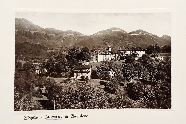 Cartolina - Bioglio - Santuario di Banchette - 1960