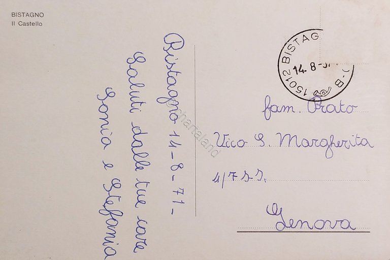 Cartolina - Bistagno - Il Castello - 1971