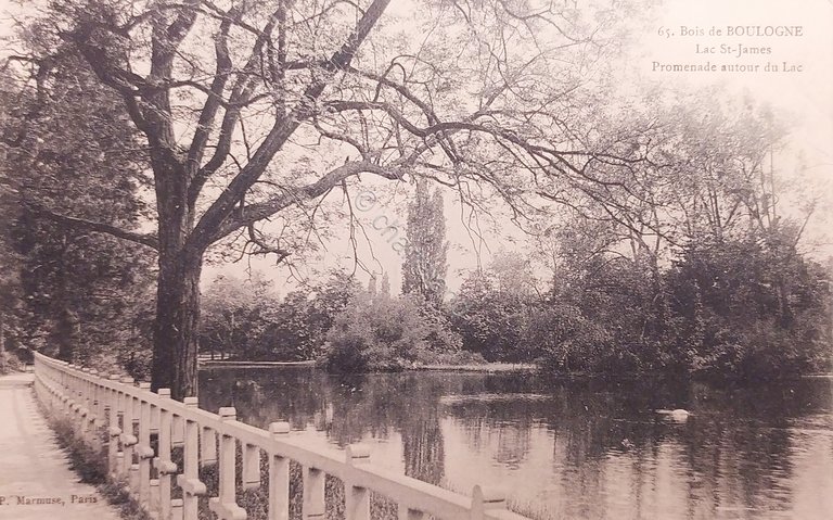 Cartolina - Bois de Boulogne - Lac St-James - Promenade …