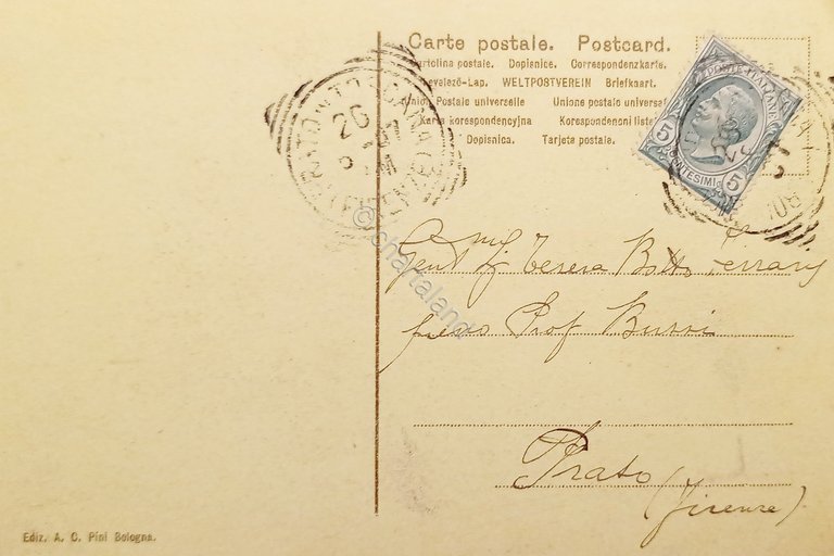 Cartolina - Bologna - Chiesa di S. Stefano - 1907