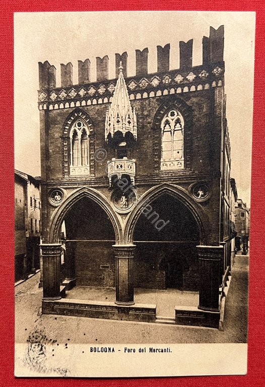 Cartolina - Bologna - Foro dei Mercanti - 1905 ca.