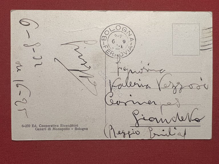 Cartolina - Bologna - Il Littoriale - 1925