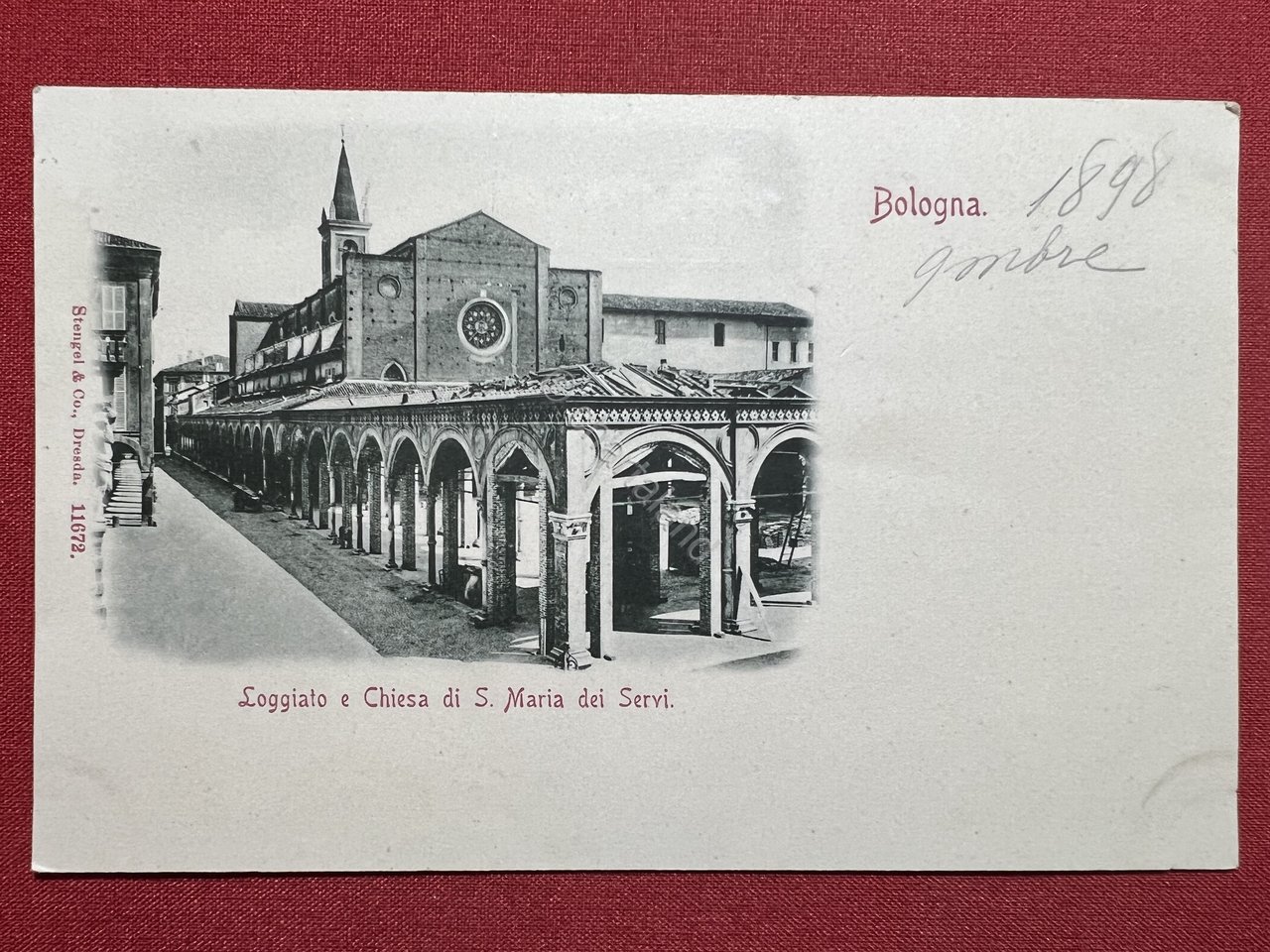 Cartolina - Bologna - Loggiato e Chiesa di S. Maria …