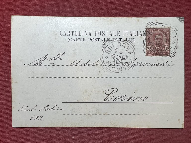 Cartolina - Bologna - S. Michele in Bosco - 1901