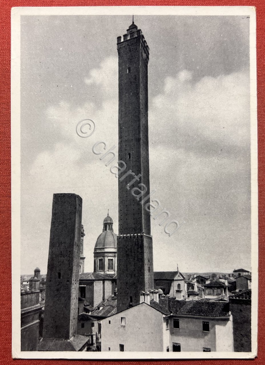 Cartolina - Bologna - Torri Asinelli e Garisenda - 1935 …
