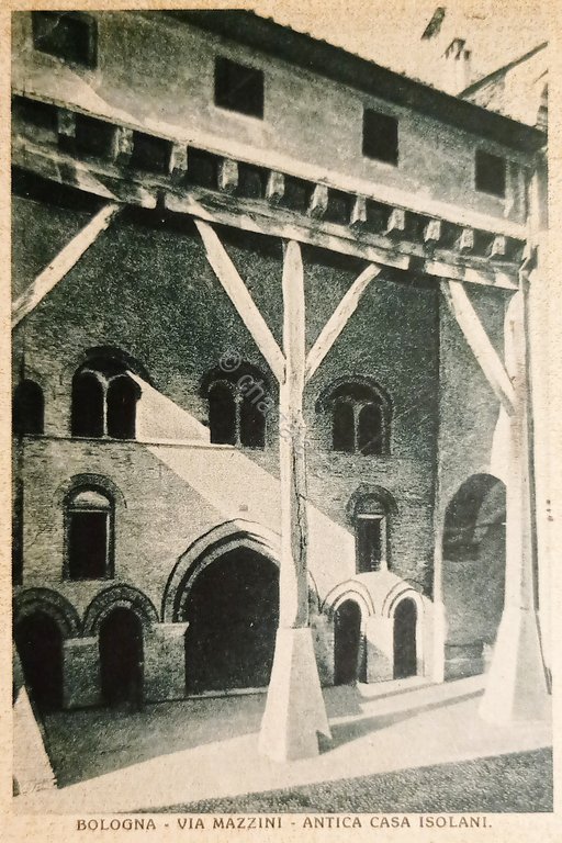 Cartolina - Bologna - Via Mazzini - Antica Casa Isolani …