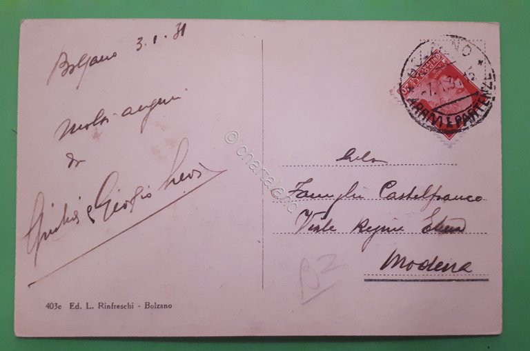 Cartolina - Bolzano - Panorama e Giardino delle Rose - …