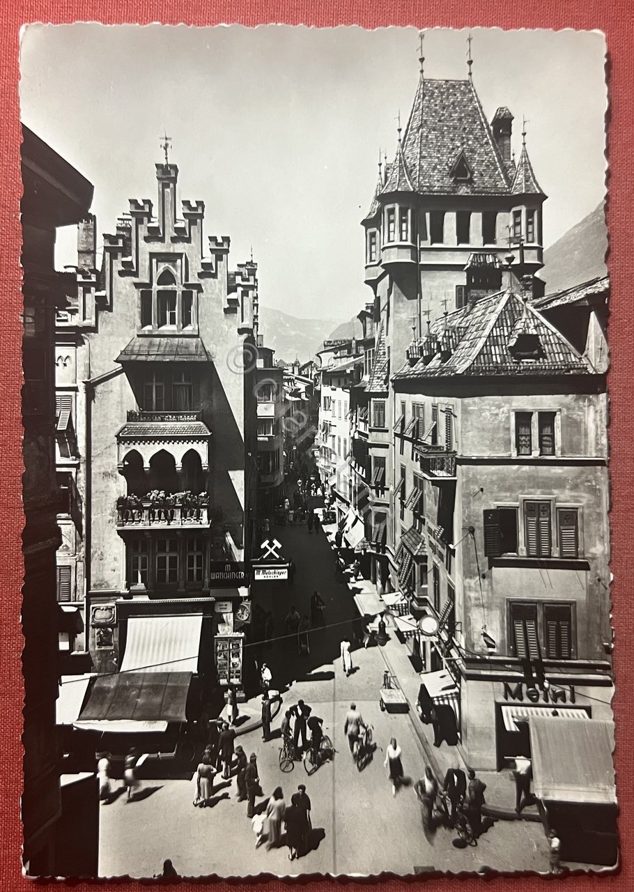 Cartolina - Bolzano - Via Museo - 1950 ca.