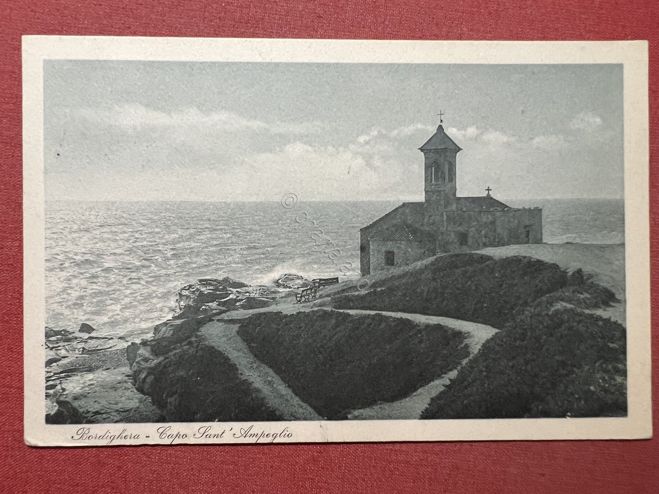 Cartolina - Bordighera - Capo Sant'Ampelio - 1912 | Immagine principale