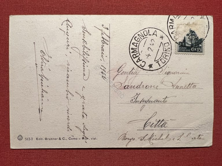 Cartolina - Bordighera ( Imperia ) - Villa Madre - …