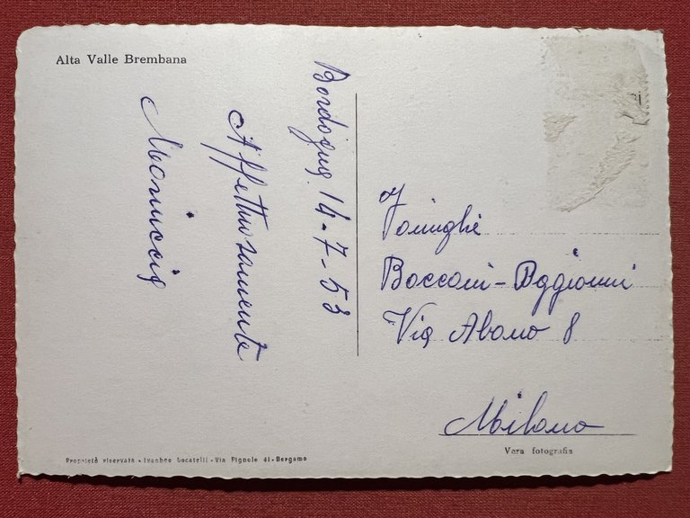 Cartolina - Bordogna ( Bergamo ) - Vista da Levante … | Immagine Gallery 2