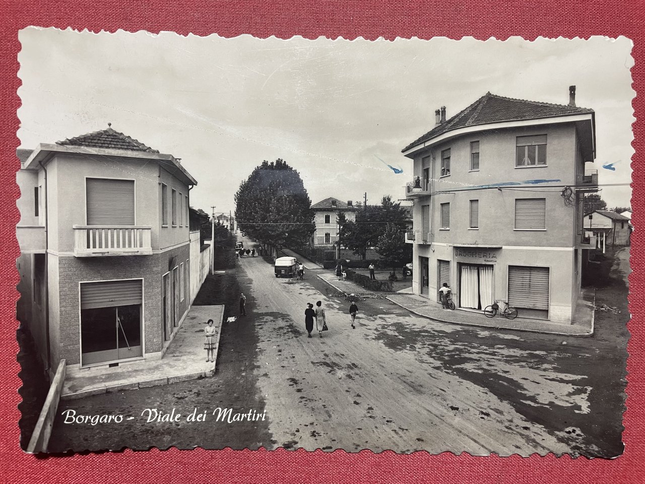 Cartolina - Borgaro ( Torino ) - Viale dei Martiri …