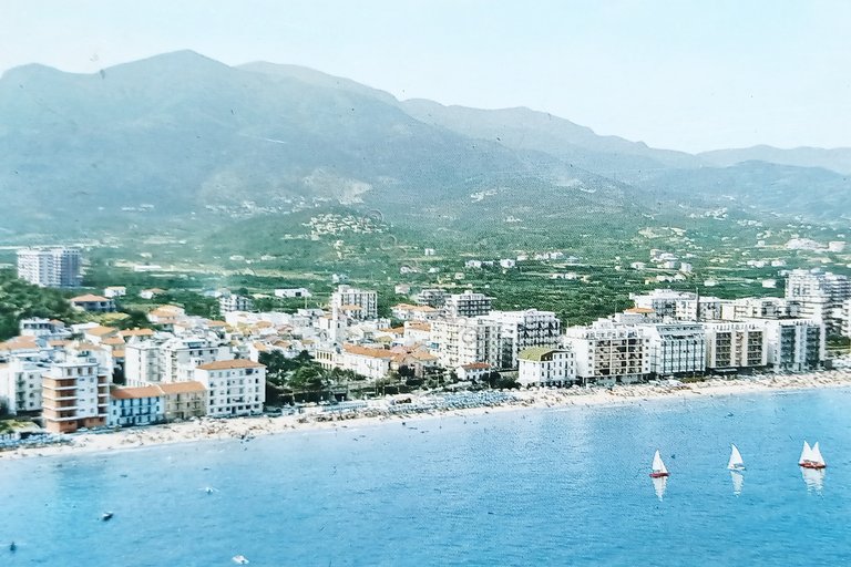 Cartolina - Borghetto S. Spirito - Veduta aerea - 1970