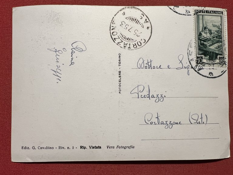 Cartolina - Borghetto S. Spirito visto dalla strada Aurelia - …