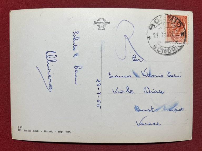 Cartolina - Bormio - La Parrocchiale - Cima Reit - …