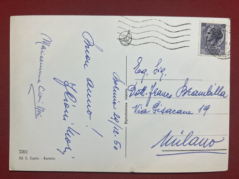 Cartolina - Bormio ( Sondrio ) - Campi di Sci …