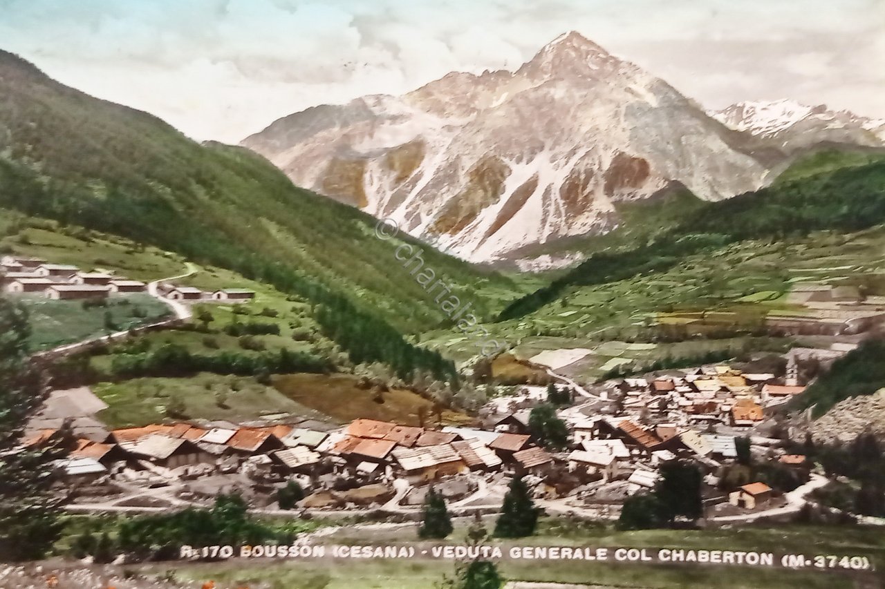 Cartolina - Bousson ( Cesana ) - Veduta Generale col …