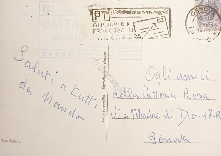 Cartolina - Bousson ( Cesana ) - Veduta Generale col …