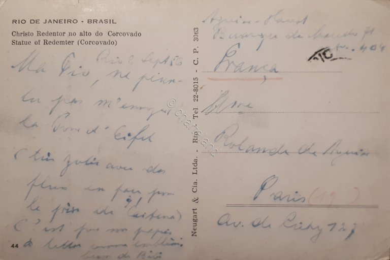 Cartolina - Brasile - Rio De Janeiro - Corcovado - …