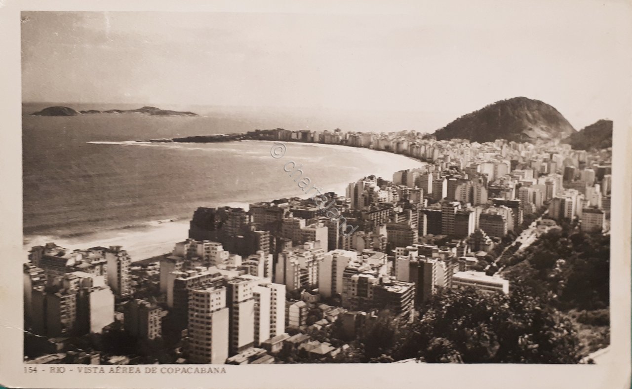 Cartolina - Brasile - Rio De Janeiro - Vista aerea …