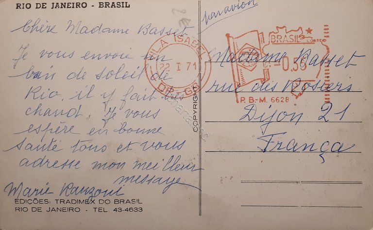 Cartolina - Brasile - Rio De Janeiro - Vista aerea …