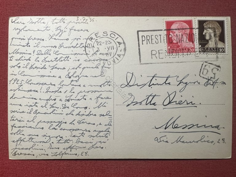 Cartolina - Brescia - Il Duomo - 1936