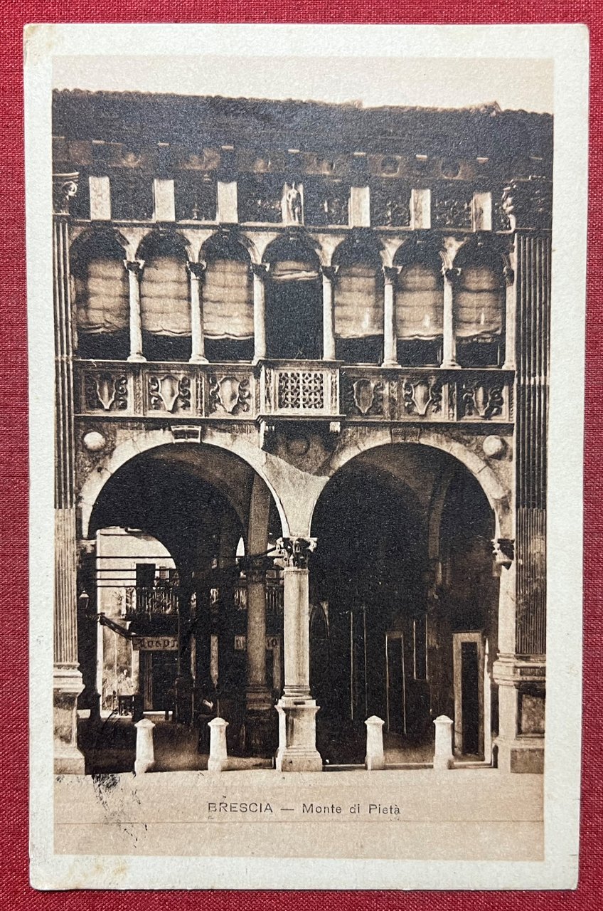 Cartolina - Brescia - Monte di Pietà 1920