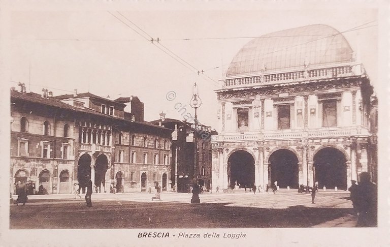 Cartolina - Brescia - Piazza della Loggia - 1930 ca.