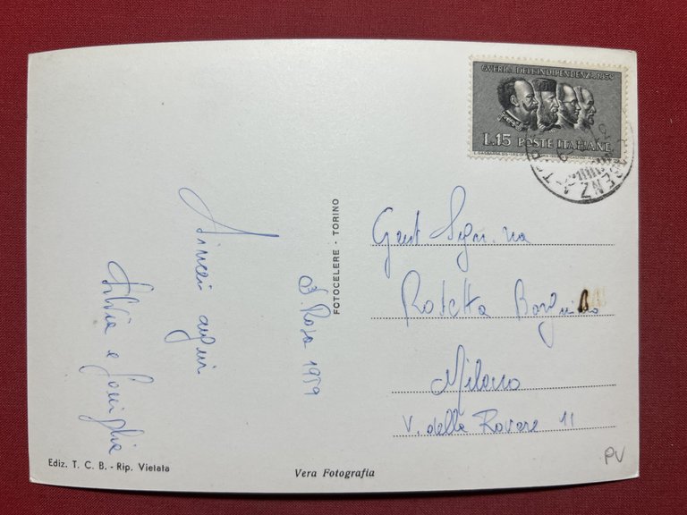 Cartolina - Broni ( Pavia ) - Villa Conti Cella …