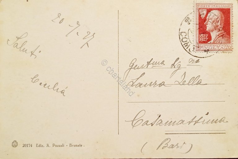 Cartolina - Brunate - Panorama di Como e Funicolare - …