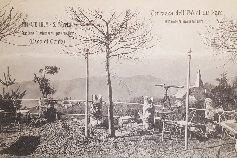 Cartolina - Brunate Kulm - S. Maurizio - Stazione Pluviometrica …