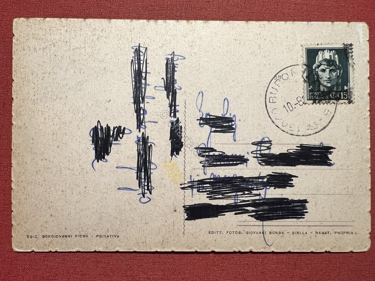 Cartolina - Buronzo ( Vercelli ) - Via Umberto - …