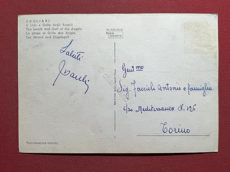 Cartolina - Cagliari - Il Lido e Golfo degli Angeli … | Immagine Gallery 4