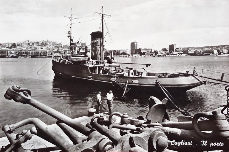 Cartolina - Cagliari - Il Porto - 1962