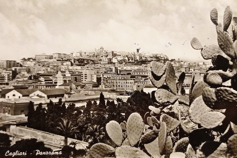 Cartolina - Cagliari - Panorama - 1957