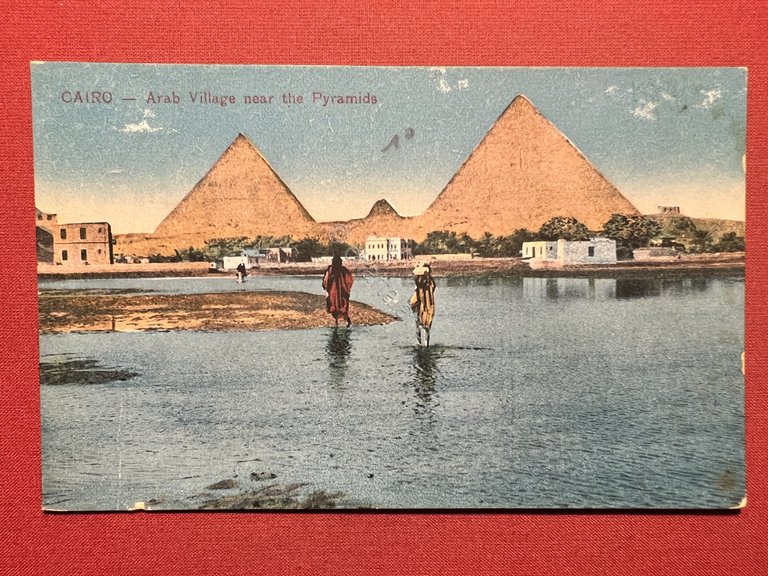 Cartolina - Cairo - Arab Village near the Pyramids - …